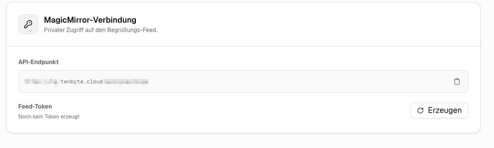 Protected MagicMirror connection in TBTGuest